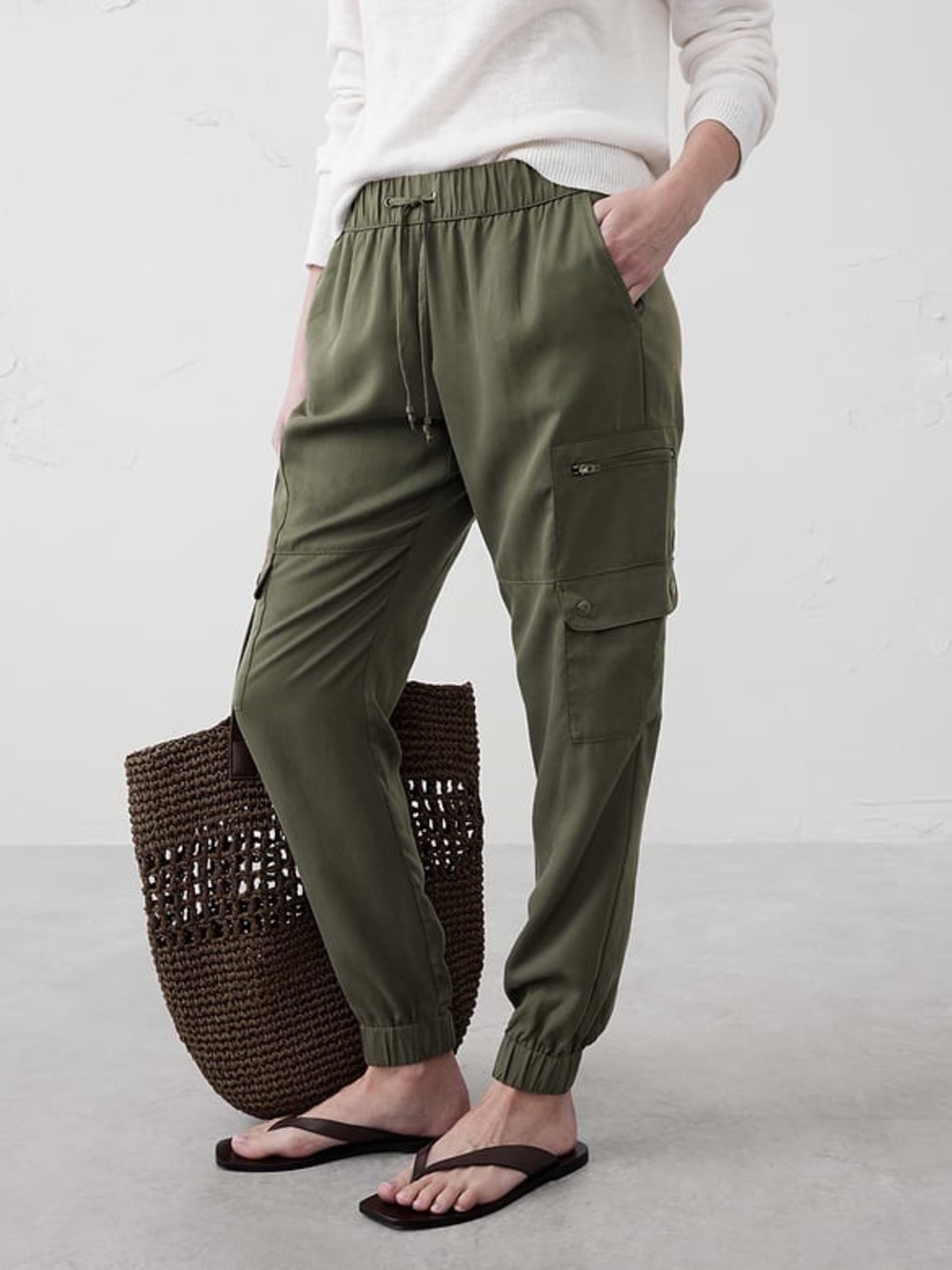 Banana Republic Tencel Cargo Jogger